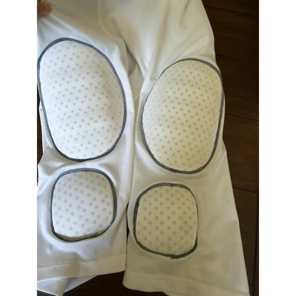 Champro Tri-Flex Football Padded Compression Pads Adult XL White 2 Pack